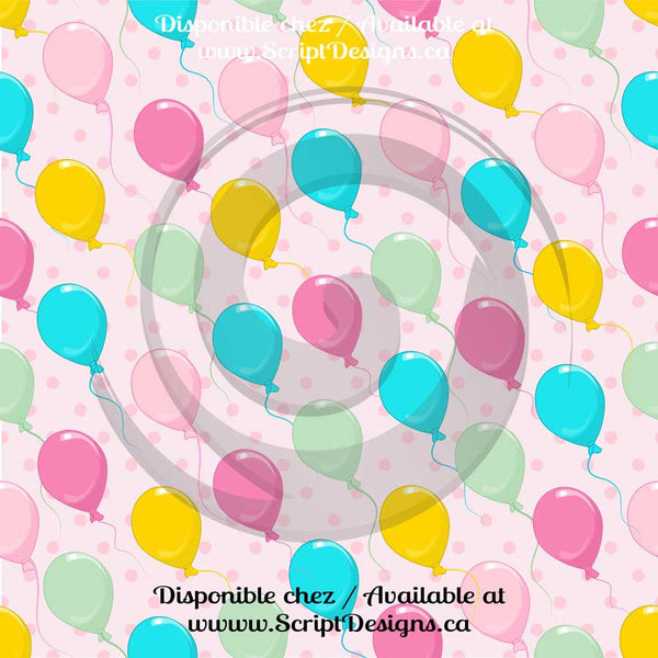 Birthday - Patterned Adhesive Vinyl (16 Different designs available)