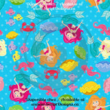 Mermaids - Patterned HTV (12 Different designs available)