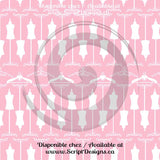Ballerina - Patterned Adhesive Vinyl (16 Different designs available)