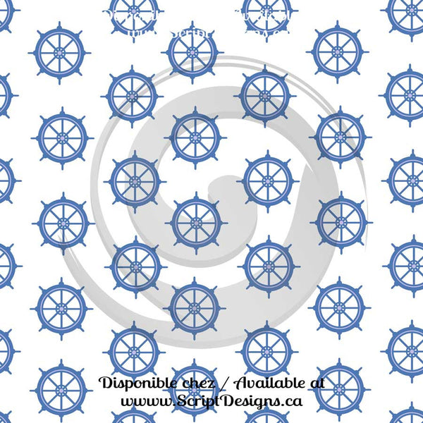 Lilac Nautical Theme - Patterned HTV (16 Different designs available)