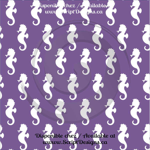 Lilac Nautical Theme - Patterned HTV (16 Different designs available)