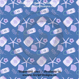 Lilac Nautical Theme - Patterned Adhesive Vinyl (16 Designs)