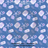 Thème nautique lilas - HTV à motifs (16 modèles différents disponibles)