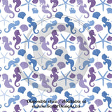 Lilac Nautical Theme - Patterned Adhesive Vinyl (16 Designs)