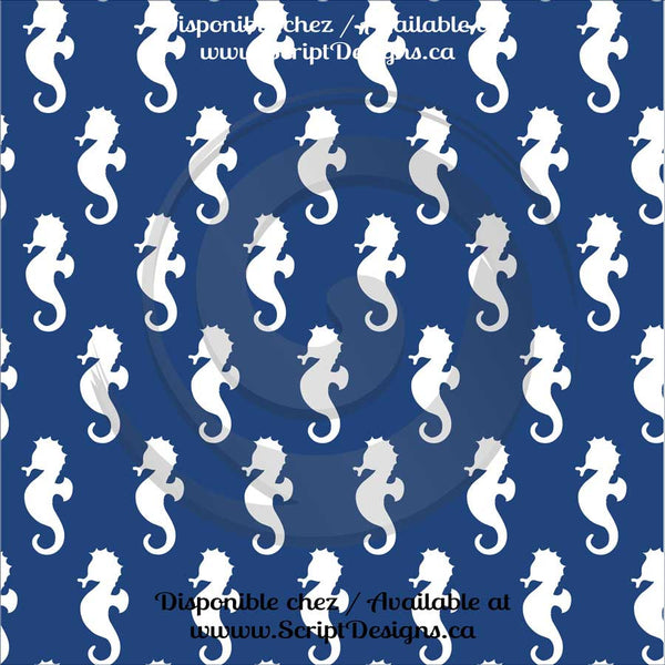 Pink and Blue Nautical Theme - Patterned Adhesive Vinyl (16 Different designs available)