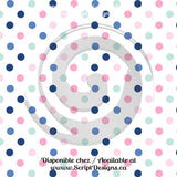 Pink and Blue Nautical Theme - Patterned Adhesive Vinyl (16 Different designs available)