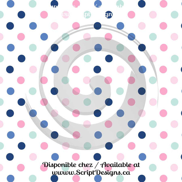 Thème nautique rose et bleu - HTV à motifs (16 modèles différents disponibles) 