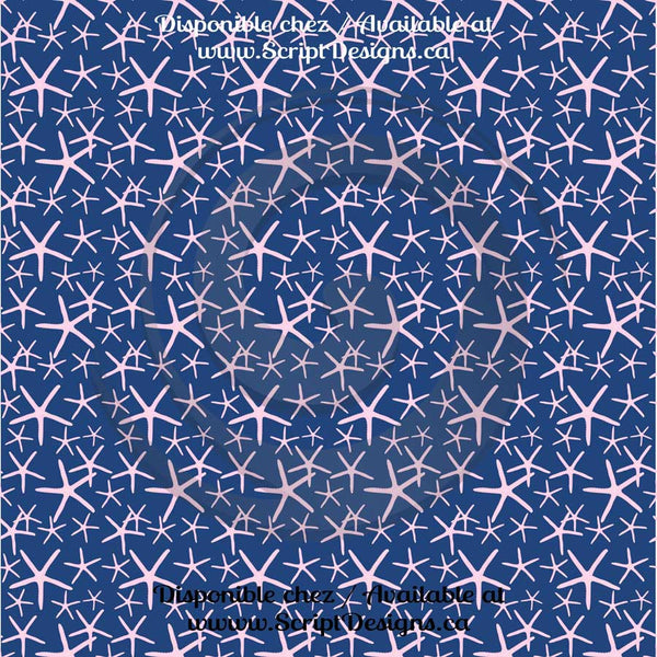 Pink and Blue Nautical Theme - Patterned Adhesive Vinyl (16 Different designs available)