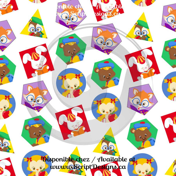 School Time - HTV à motifs (16 modèles différents disponibles) 
