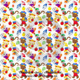 School Time - Patterned Adhesive Vinyl (16 Different designs available)