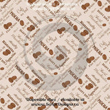 Coffee (Natural shades) - Patterned HTV (16 Different designs available)