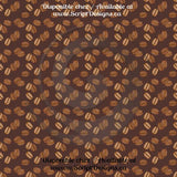 Café (nuances de bleu) - Vinyle adhésif à motifs (16 modèles différents disponibles) 