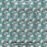 Café (nuances de bleu) - Vinyle adhésif à motifs (16 modèles différents disponibles) 