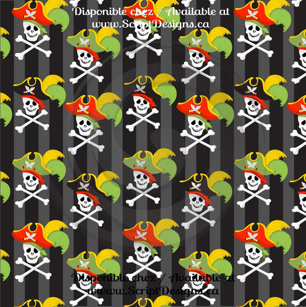 Pirate - Patterned HTV (12 Different designs available)