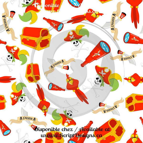 Pirate - HTV à motifs (12 modèles différents disponibles)