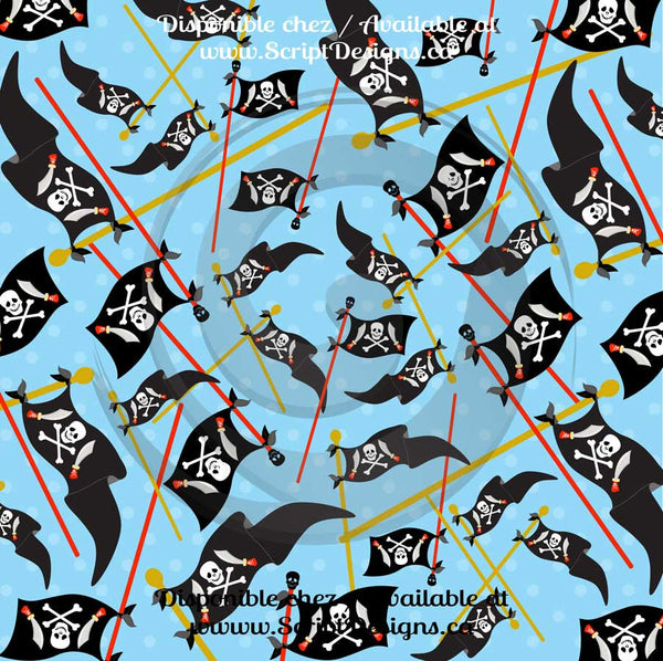 Pirate - Patterned HTV (12 Different designs available)