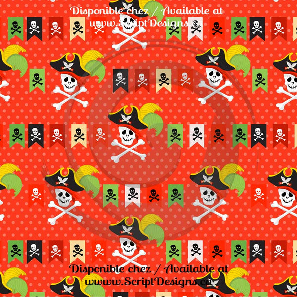 Pirate - HTV à motifs (12 modèles différents disponibles)