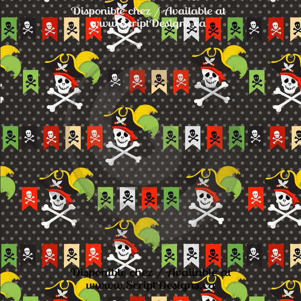 Pirate - Patterned HTV (12 Different designs available)