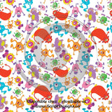 Monsters - Patterned Adhesive Vinyl (16 Different designs available)