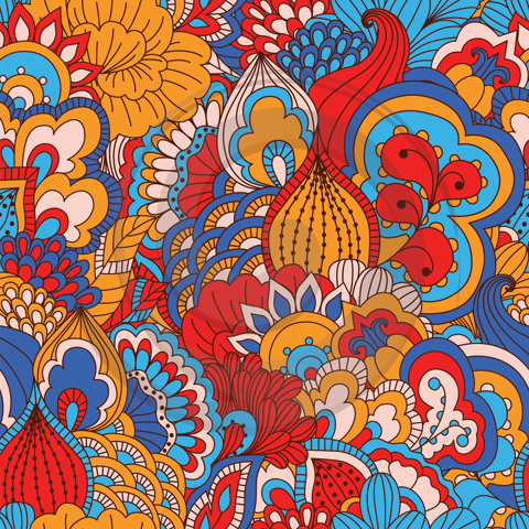 Abstract Pattern Htv Abstract Flowers - Patterned HTV (14 designs available) – ScriptDesigns ...