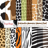 Animal Print - Patterned Adhesive Vinyl (18 Different designs available)