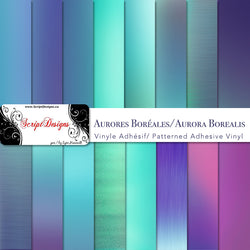 Aurora Borealis - Vinyle adhésif à motifs (18 modèles différents disponibles)
