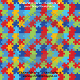 Autism Puzzle  - Patterned HTV