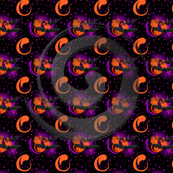 Halloween - Patterned HTV (Vibrant Neons - 10 Designs) - ScriptDesigns - 3