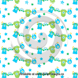 Baby Boy - Patterned HTV (12 Designs) - ScriptDesigns - 1