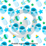 Baby Boy - Patterned HTV (12 Designs) - ScriptDesigns - 5