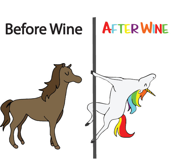 Avant le vin / Après le vin HTV Decal