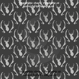 Deers in Greys - Patterned HTV (12 Designs) - ScriptDesigns - 4