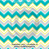 Teal Blue Elephants - Patterned Adhesive Vinyl  (12 Designs) - ScriptDesigns - 3