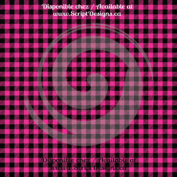 Buffalo Plaid - Vinyle adhésif à motifs (8 modèles différents disponibles) 