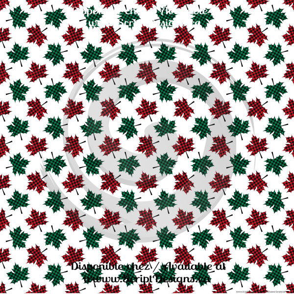 Buffalo Plaid Cutouts - Patterned Adhesive Vinyl (10 Different designs available)