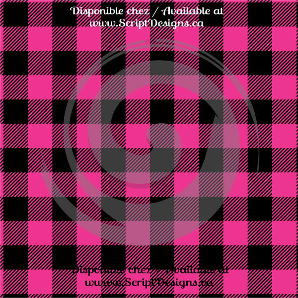 Buffalo Plaid - Vinyle adhésif à motifs (8 modèles différents disponibles) 
