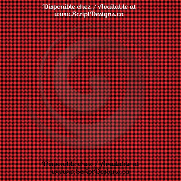 Buffalo Plaid - Vinyle adhésif à motifs (8 modèles différents disponibles) 