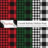 Buffalo Plaid - Patterned HTV (9 Different designs available)