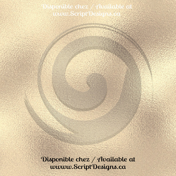 Champagne Gold - Patterned Adhesive Vinyl  (14 Different designs available)