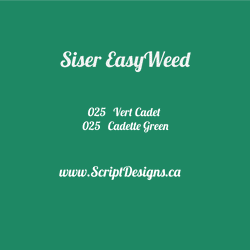 25 Cadette Green - Siser EasyWeed HTV