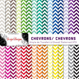 Chevrons - HTV à motifs (30 couleurs différentes disponibles)