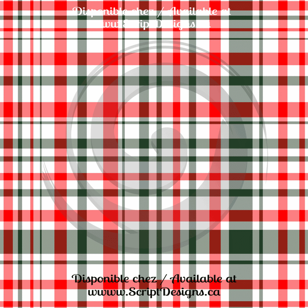 Christmas Plaids - Patterned HTV (12 Designs) - ScriptDesigns - 4