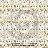 Christmas in Gold - Patterned Adhesive Vinyl (26 different designs available)