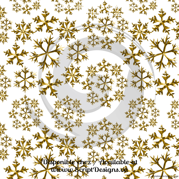 Christmas in Gold - Patterned HTV (26 different designs available)