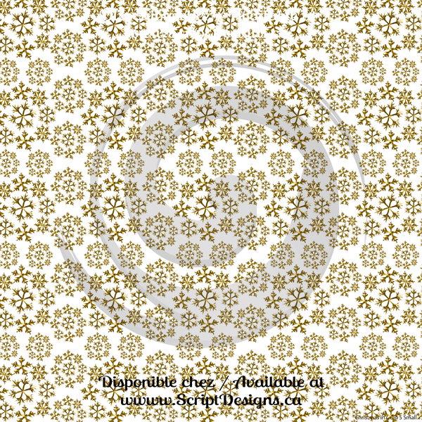 Christmas in Gold - Patterned Adhesive Vinyl (26 different designs available)