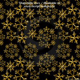 Christmas in Gold - Patterned HTV (26 different designs available)