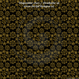 Christmas in Gold - Patterned HTV (26 different designs available)