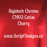 Styletech Chrome - Vinyle adhésif permanent