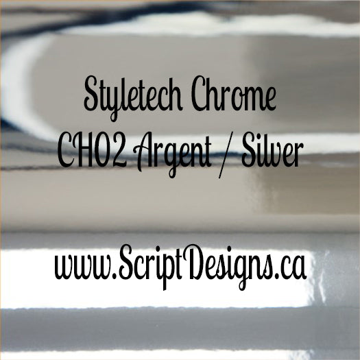 Styletech Chrome - Vinyle adhésif permanent