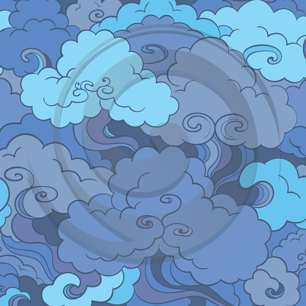 Colourful Clouds - Patterned HTV (4 Designs) - ScriptDesigns - 4
